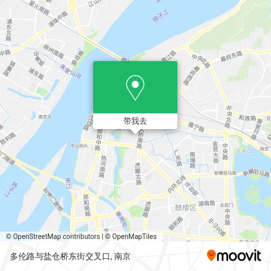 多伦路与盐仓桥东街交叉口地图