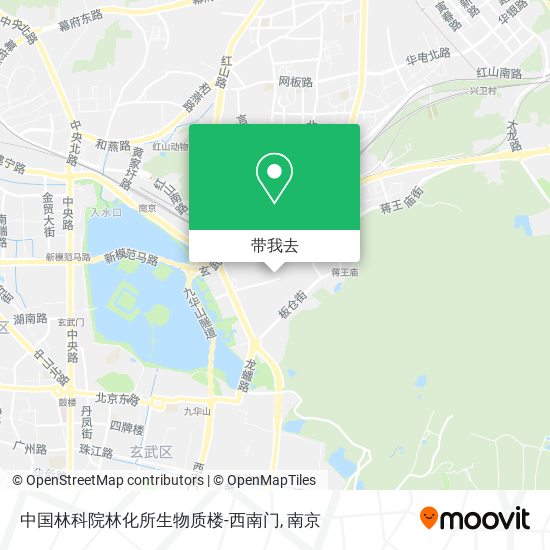 中国林科院林化所生物质楼-西南门地图