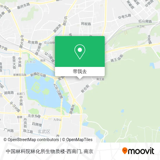 中国林科院林化所生物质楼-西南门地图