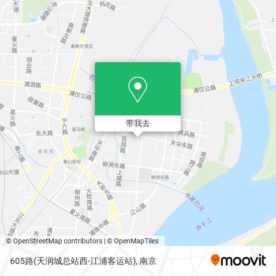 605路(天润城总站西-江浦客运站)地图