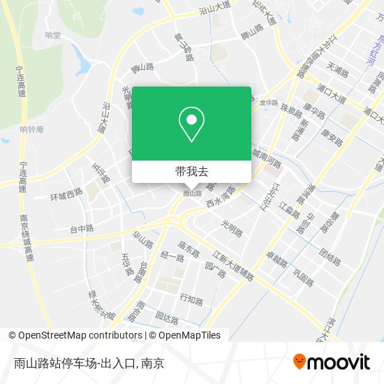 雨山路站停车场-出入口地图