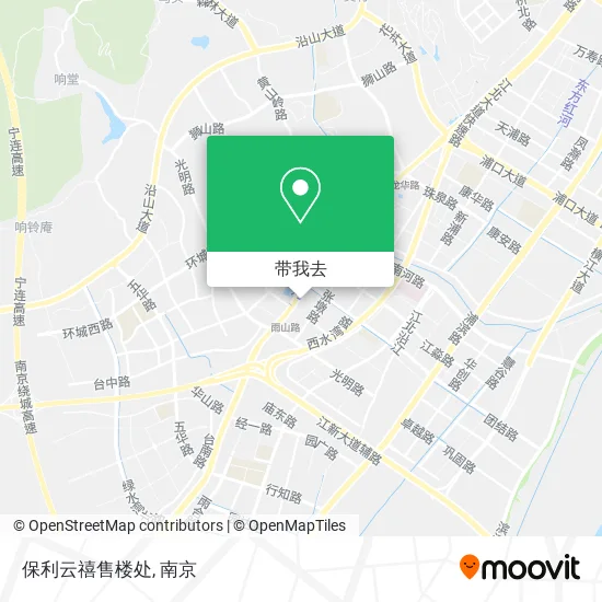 保利云禧售楼处地图