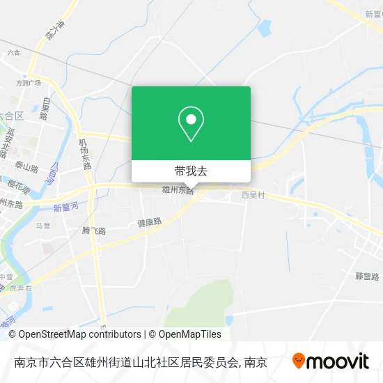南京市六合区雄州街道山北社区居民委员会地图