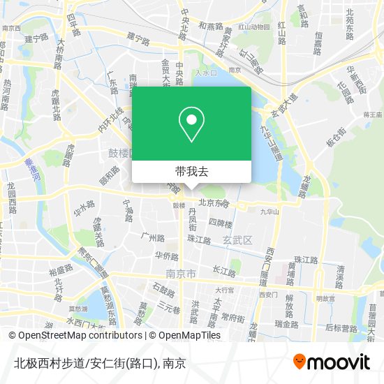 北极西村步道/安仁街(路口)地图