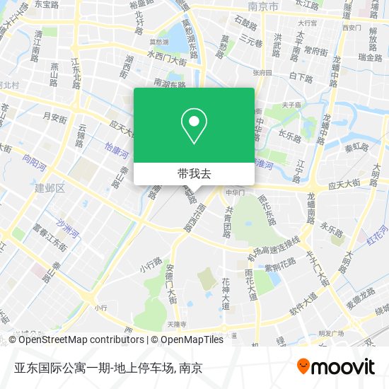 亚东国际公寓一期-地上停车场地图