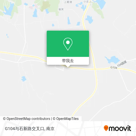 G104与石新路交叉口地图