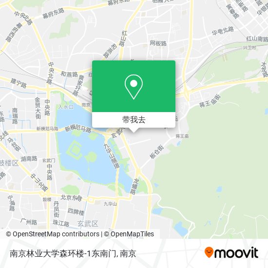 南京林业大学森环楼-1东南门地图