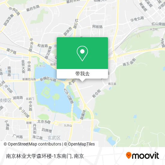 南京林业大学森环楼-1东南门地图