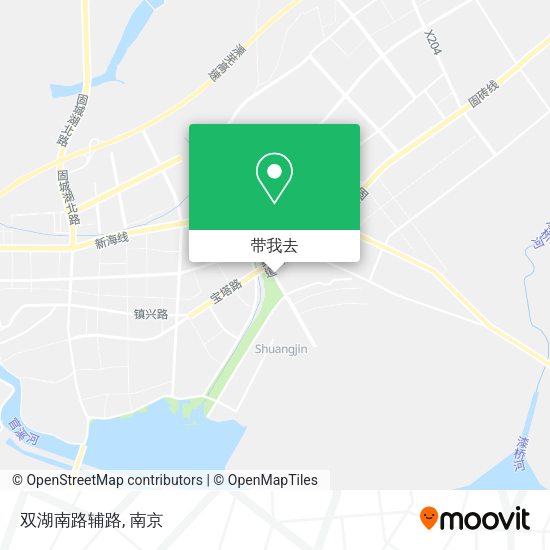 双湖南路辅路地图