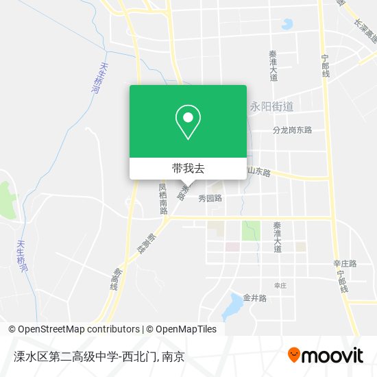 溧水区第二高级中学-西北门地图