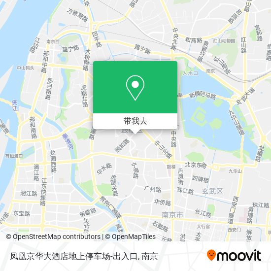 凤凰京华大酒店地上停车场-出入口地图