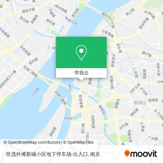 世茂外滩新城小区地下停车场-出入口地图