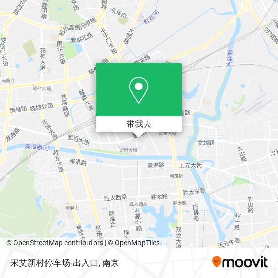 宋艾新村停车场-出入口地图