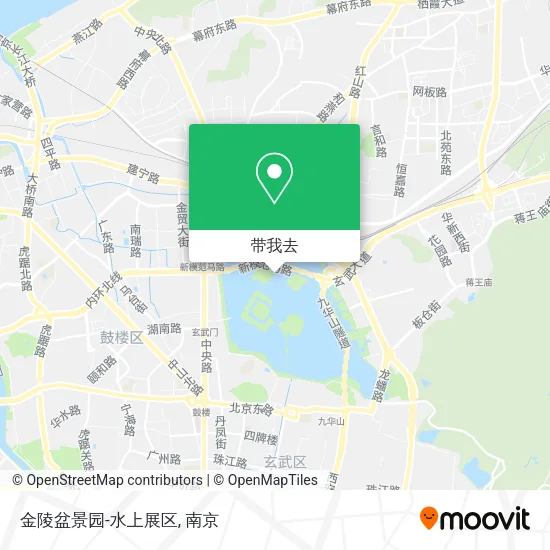 金陵盆景园-水上展区地图