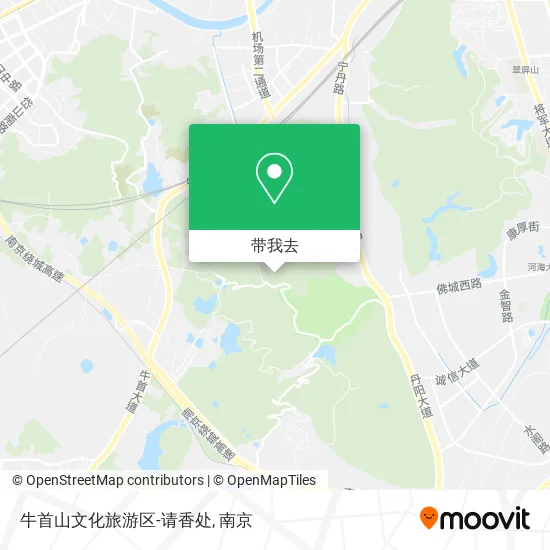 牛首山文化旅游区-请香处地图