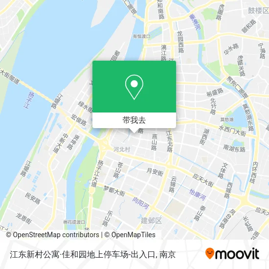 江东新村公寓·佳和园地上停车场-出入口地图