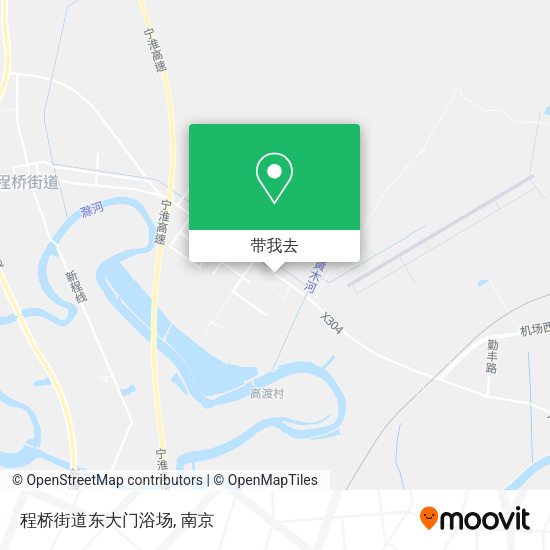 程桥街道东大门浴场地图