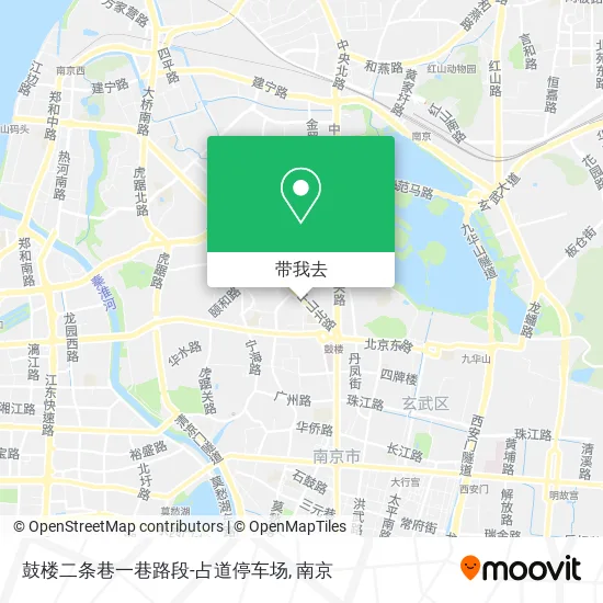 鼓楼二条巷一巷路段-占道停车场地图