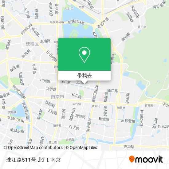珠江路511号-北门地图