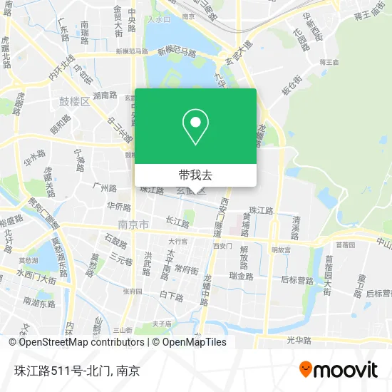 珠江路511号-北门地图