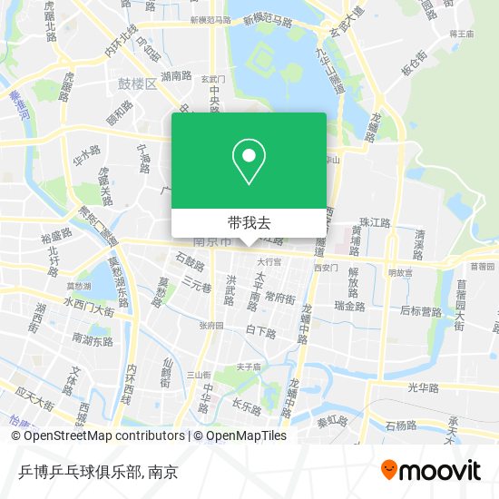 乒博乒乓球俱乐部地图