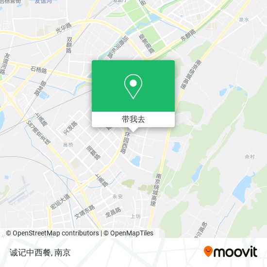 诚记中西餐地图