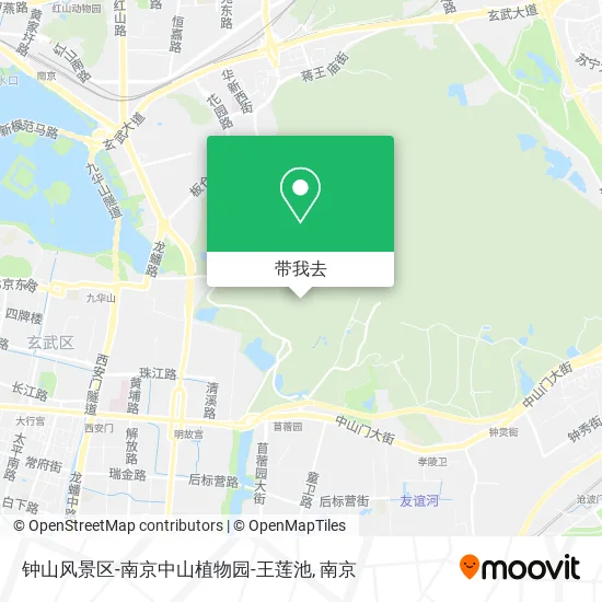 钟山风景区-南京中山植物园-王莲池地图