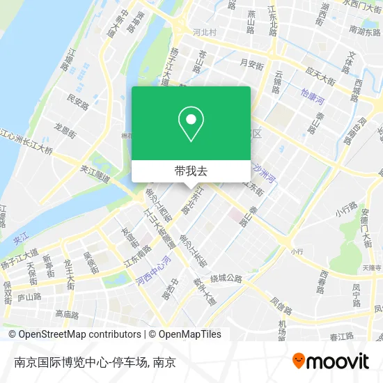南京国际博览中心-停车场地图