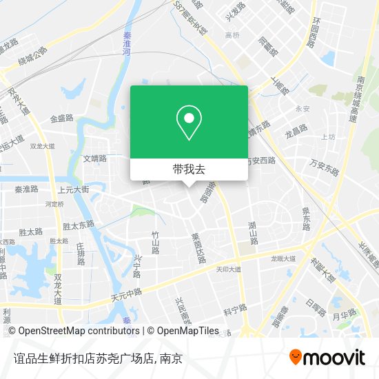 谊品生鲜折扣店苏尧广场店地图