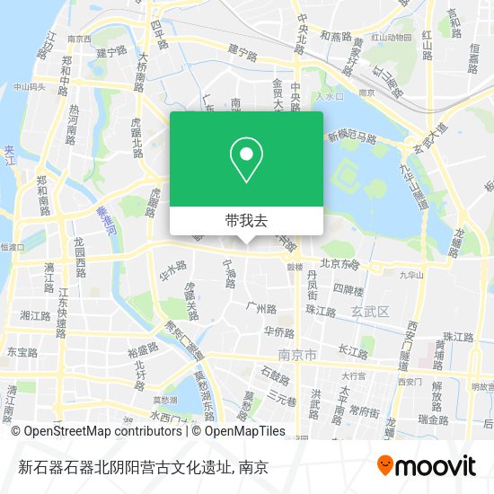 新石器石器北阴阳营古文化遗址地图