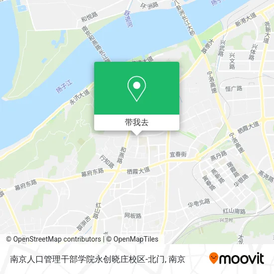 南京人口管理干部学院永创晓庄校区-北门地图