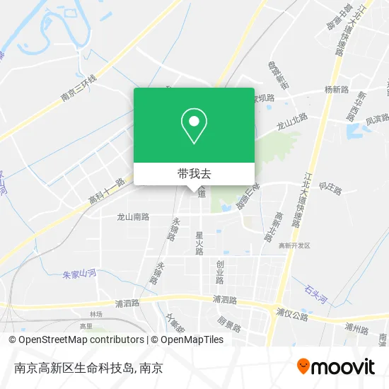 南京高新区生命科技岛地图