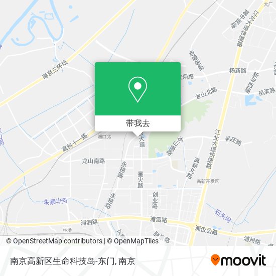 南京高新区生命科技岛-东门地图