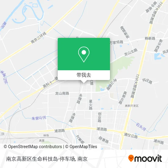 南京高新区生命科技岛-停车场地图