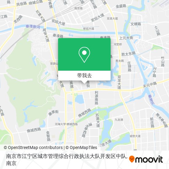 南京市江宁区城市管理综合行政执法大队开发区中队地图