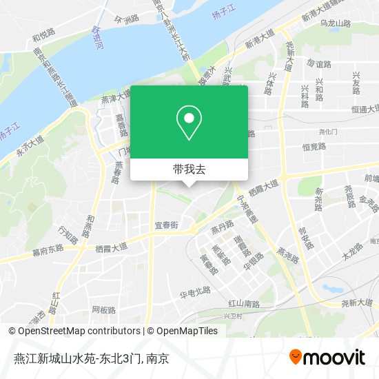 燕江新城山水苑-东北3门地图