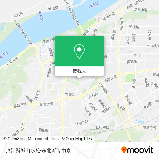 燕江新城山水苑-东北3门地图