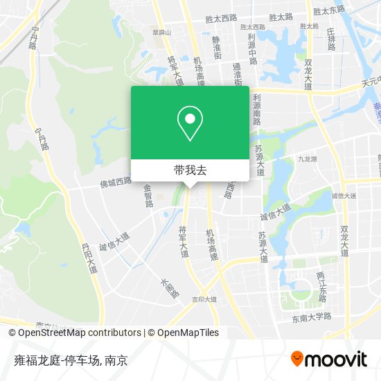 雍福龙庭-停车场地图