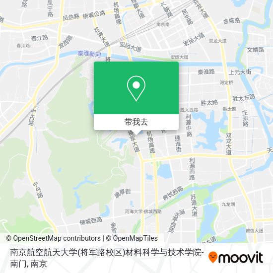 南京航空航天大学(将军路校区)材料科学与技术学院-南门地图