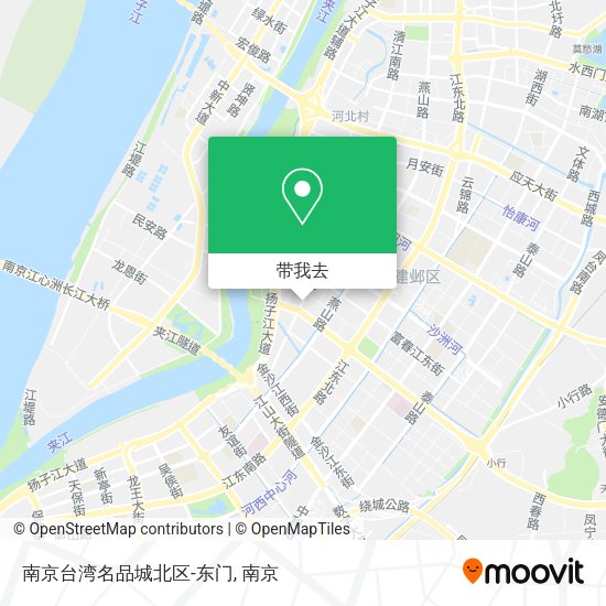 南京台湾名品城北区-东门地图