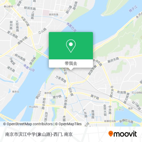 南京市滨江中学(象山路)-西门地图