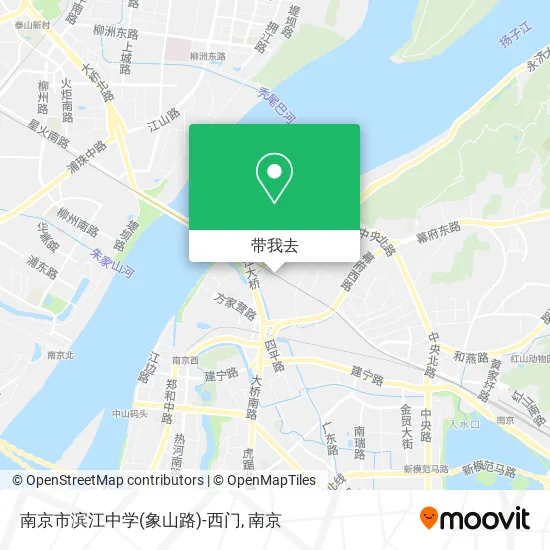 南京市滨江中学(象山路)-西门地图