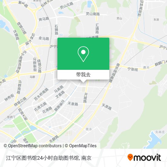 江宁区图书馆24小时自助图书馆地图