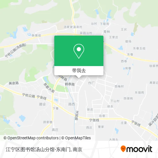 江宁区图书馆汤山分馆-东南门地图
