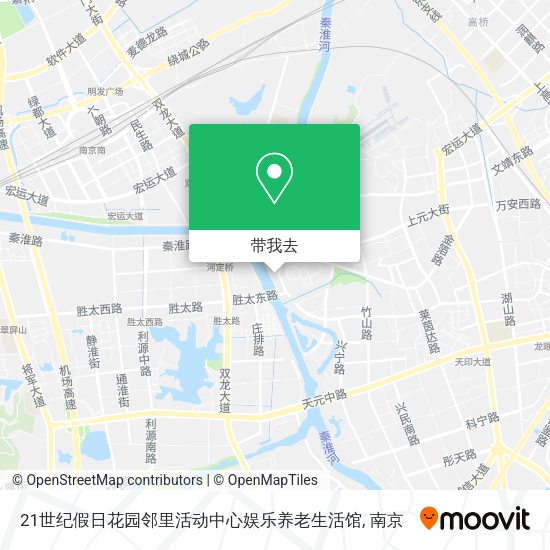 21世纪假日花园邻里活动中心娱乐养老生活馆地图