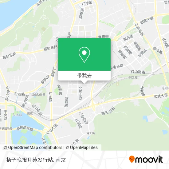 扬子晚报月苑发行站地图
