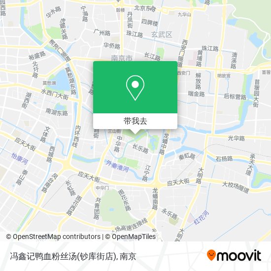冯鑫记鸭血粉丝汤(钞库街店)地图