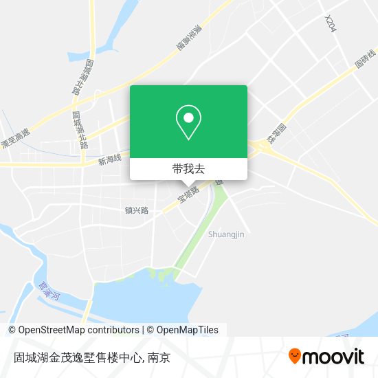 固城湖金茂逸墅售楼中心地图