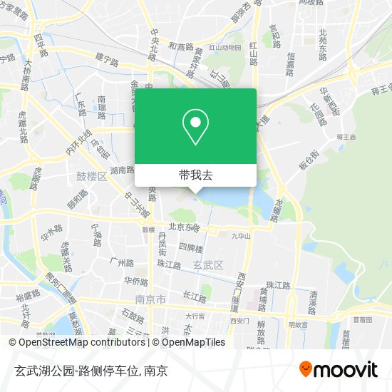 玄武湖公园-路侧停车位地图