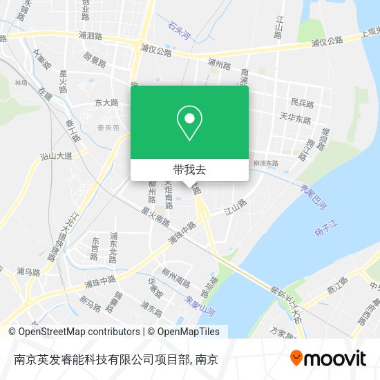 南京英发睿能科技有限公司项目部地图